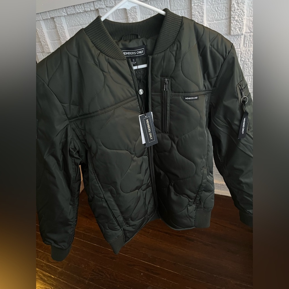 Members Only Oval Quilt Bomber Jacket